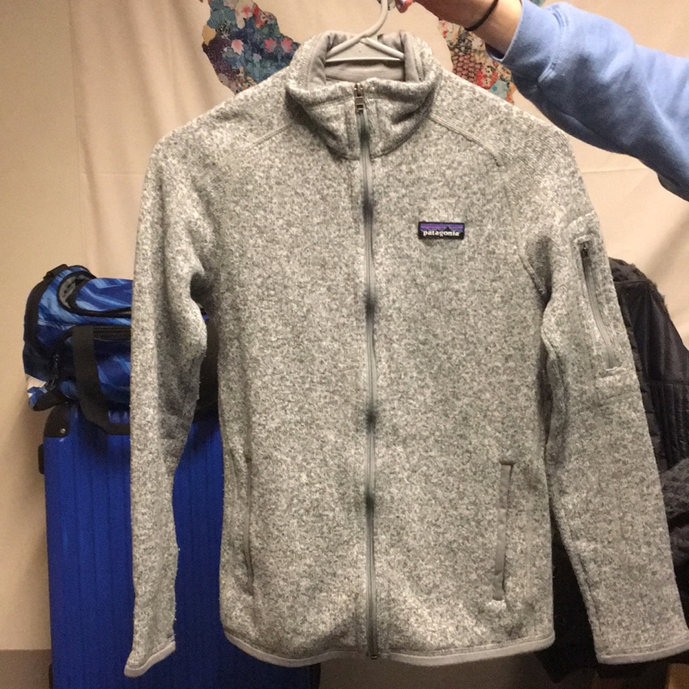Patagonia grey better sweater full zip